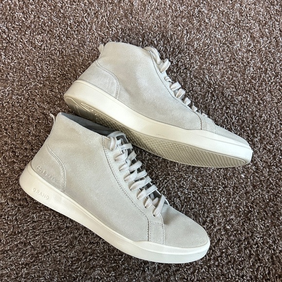 Cole Haan Men’s Gray Grand Crosscout Modern Midcut Casual Sneakers - Picture 4 of 13